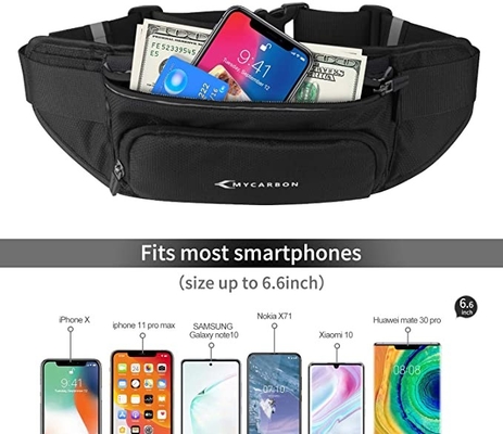 Ceinture imperméable de Bum Jogging Belt Bag Running de polyester avec la porte-bouteilles