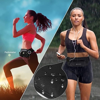 Ceinture imperméable de Bum Jogging Belt Bag Running de polyester avec la porte-bouteilles