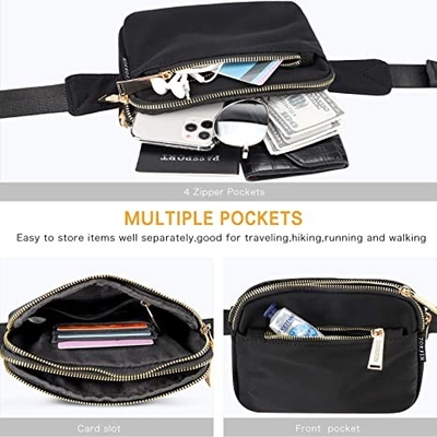 Mode occasionnelle Fanny Pack Adjustable Belt Bag pour le déplacement de séance d'entraînement d'extérieur