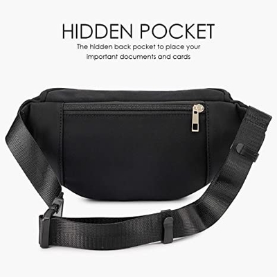Les hommes de femmes façonnent Fanny Pack/sac imperméable de taille pour la hausse de marche fonctionnante de voyage
