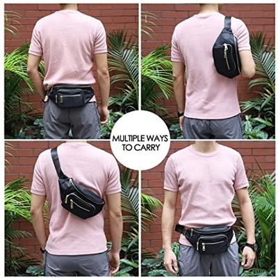 Les hommes de femmes façonnent Fanny Pack/sac imperméable de taille pour la hausse de marche fonctionnante de voyage
