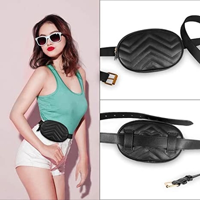 Croisé - sac imperméable en cuir de ceinture d'unité centrale de Fanny Pack de mode de corps