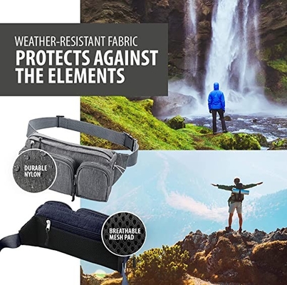 Sac de Fanny Pack Hiking Cute Waist de mode de 6 poches