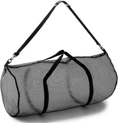 Sac surdimensionné de gymnase de Mesh Sports Duffle Bag Multipurpose avec la tirette réglable