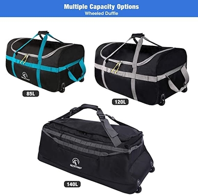 Sac marin pliable avec les roues 85l 120l 140l 1680d Oxford pliant