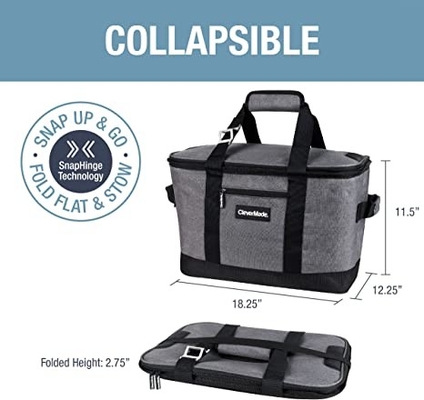 Le sac isolé pliant étanche doucement a dégrossi un sac plus frais de boîte portative de l'épicerie 50