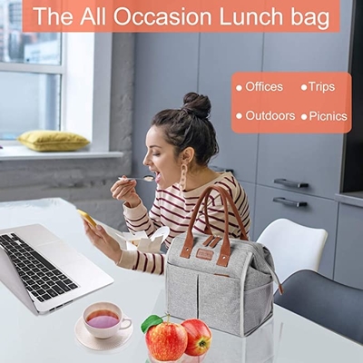 Refroidisseur dégrossi mou isolé Tote Bags Reusable Lunch Containers de déjeuner