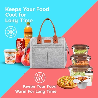 Refroidisseur dégrossi mou isolé Tote Bags Reusable Lunch Containers de déjeuner