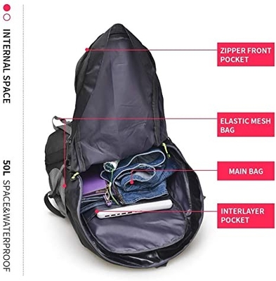 résistant à l'eau 50l léger augmentant le sac à dos pour le tourisme s'élevant de camping