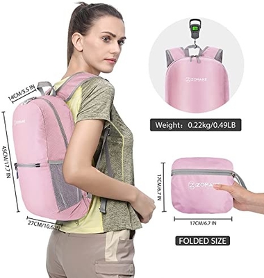 Le résistant à l'eau de hausse extérieur 20l Packable de sac à dos d'ODM baladent pliable