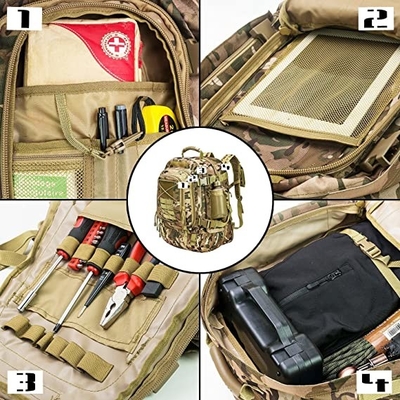 Matériel tactique expansible d'Oxford de sac à dos de camper 60l militaire