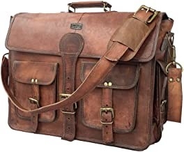 400g serviette en cuir faite main de Bag For Laptop de messager de cru de 14 pouces