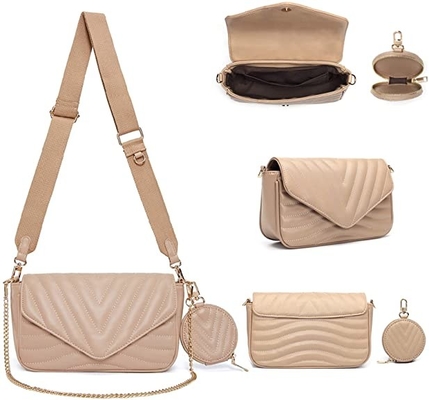 Sac élégant de Small Quilted Crossbody de concepteur pour des femmes