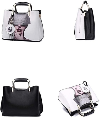 Les dames de luxe d'épaule de Satchel du sac à main des femmes supérieures de poignée garnissent en cuir Tote Bags