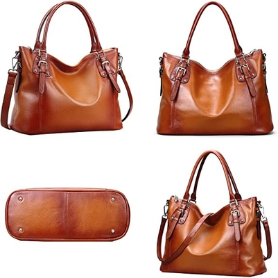 Croix en cuir véritable de la bourse des femmes d'ODM - poignée Tote Bag de dessus de Satchel de corps