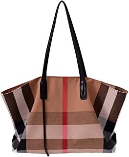 Les dames spacieuses de luxe de grande capacité du sac à main des femmes de toile croisent - la bourse de corps