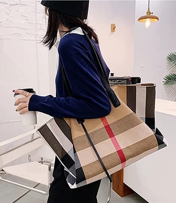 Les dames spacieuses de luxe de grande capacité du sac à main des femmes de toile croisent - la bourse de corps